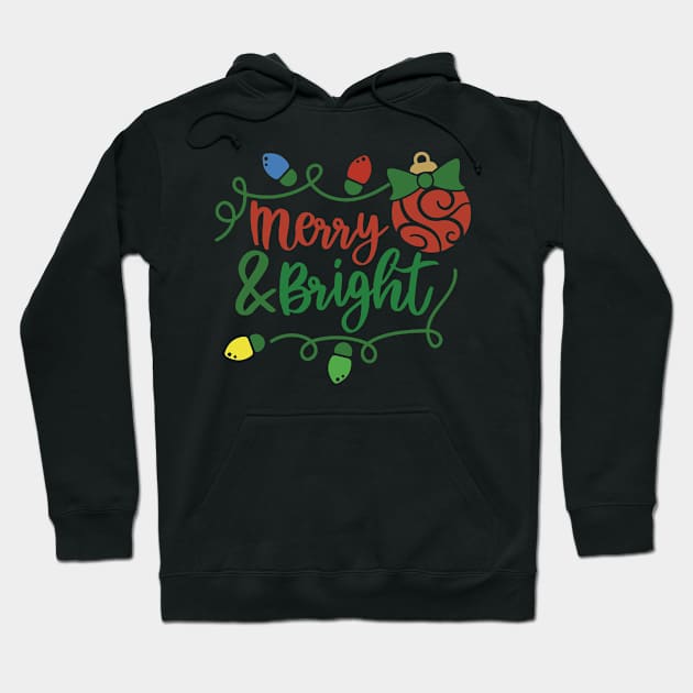 Best Gift for Merry Christmas - Merry And Bright Hoodie by chienthanit